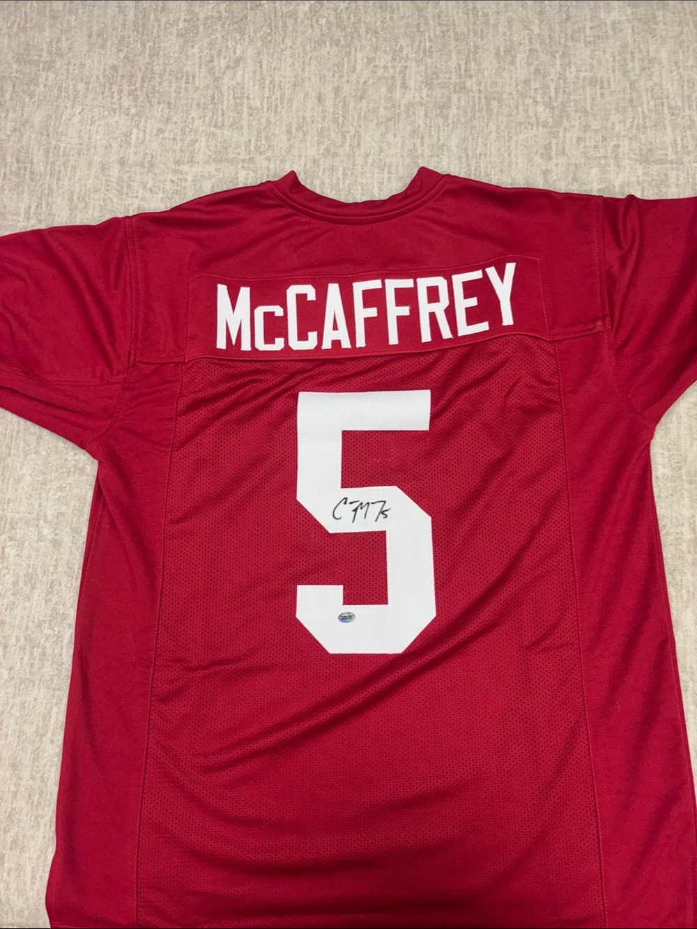 Christian McCaffrey Signed Stanford Jersey with COA (please make offers!)